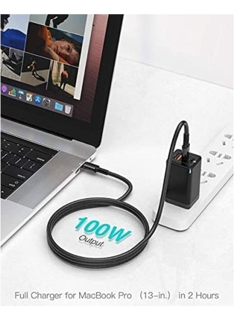 USB C to USB C Fast Charging Cable, Type C Charger Cord Compatible with Samsung Galaxy S21 /S20 /Note 20 10, MacBook Air/Pro 13'', iPad Air/Pro 2020, Google Pixel 3/4, etc - Image 3