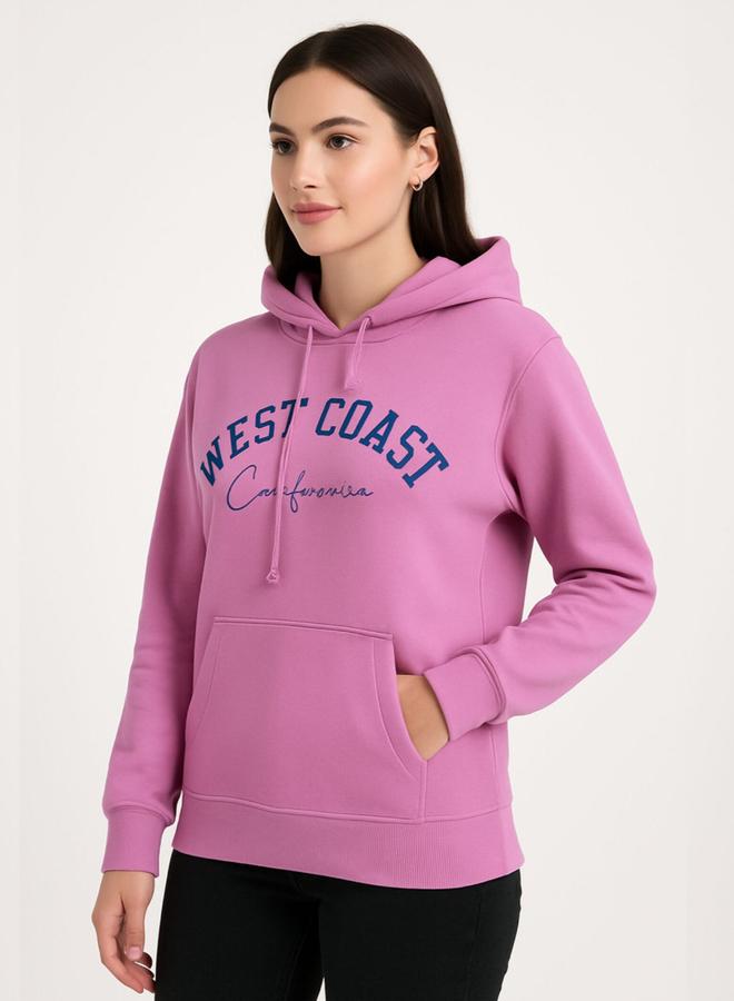 Pause Women Regular Fit Printed Hoodie - Image 1