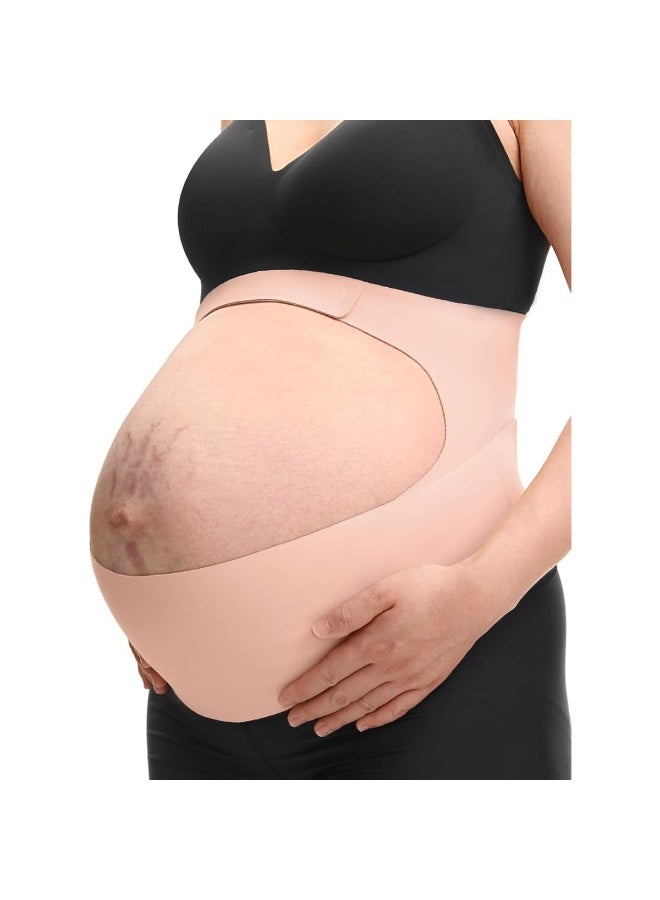 MUMO Pregnancy Belly Band, Support Maternity Belly Band, Invisible Pregnancy Belt for Back, Abdomen & Waist Support - Image 5
