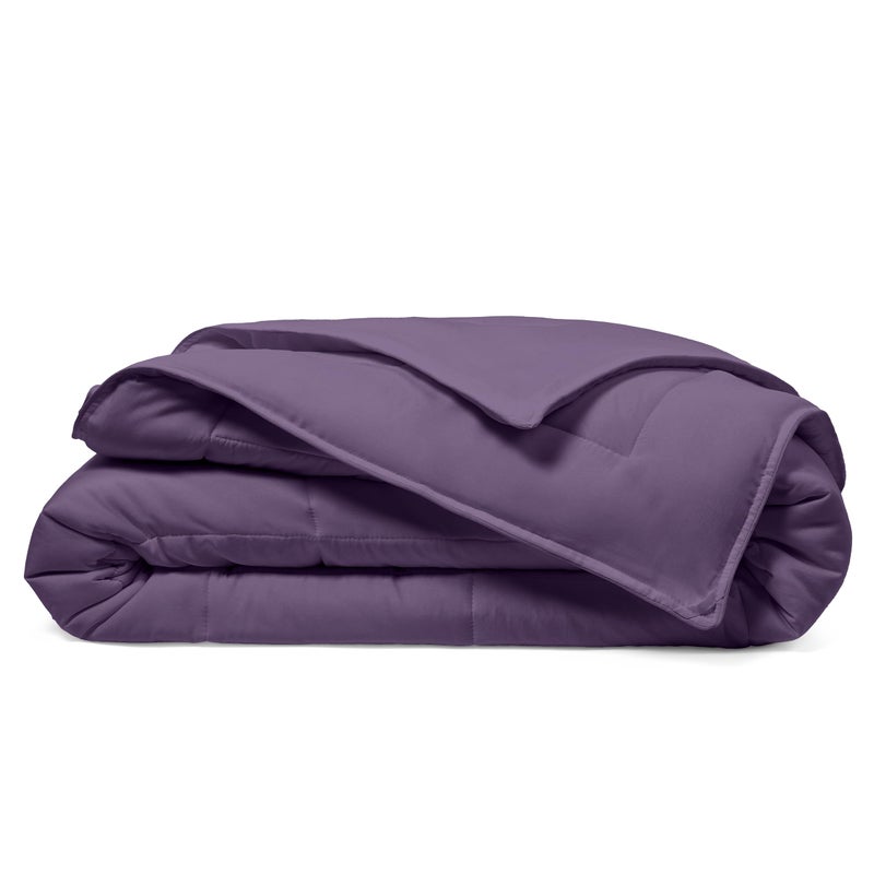 Cosy House Collection Cosy House Collection Luxury Down Alternative Comforter  Blend of Rayon Derived from Bamboo  Bedroom Essentials  All Season Use  Box Stitch Construction  Duvet Loops KingCal King Purple 