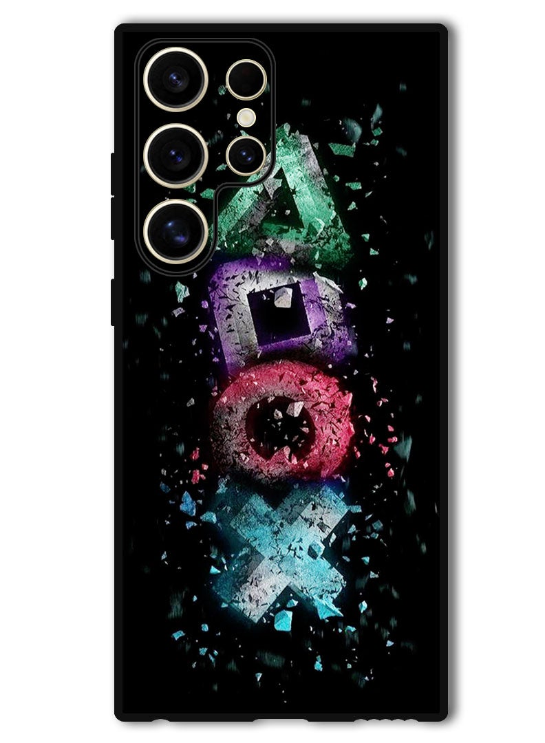 Theodor Protective Case Anti Scratch Shock Proof Bumper Cover For Samsung Galaxy S24 Ultra PS symbols - Image 1