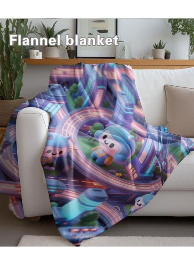 عام بطانية رقيقة من الفانيلا (حرارة ومريحة، ومناسبة للنوم واستخدام اللعبة والغبار والرمل) 150 سم * 200 سم - 846 - Image 4