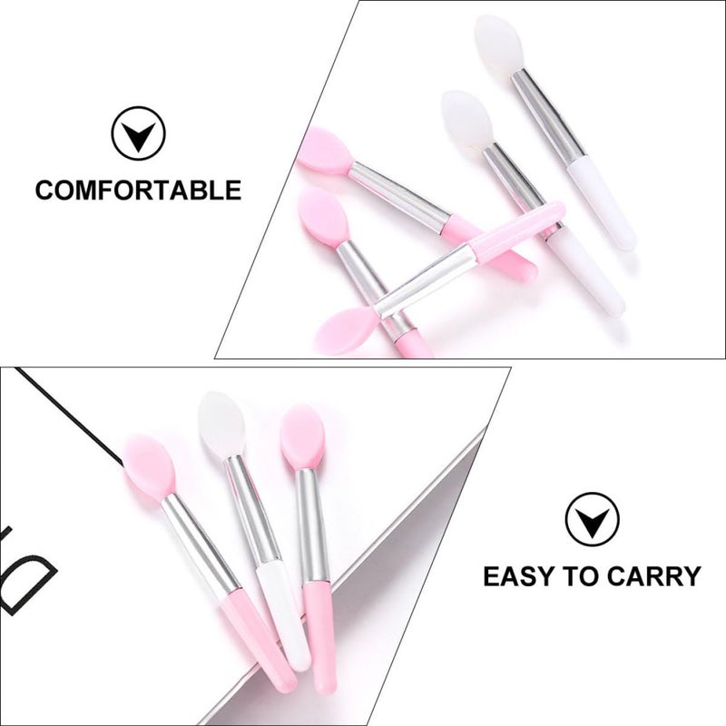 10pcs Portable Mini Silicone Lipstick Brush Set Soft Disposable Lip Gloss Applicators Travel Makeup Tool for Precision Lip Application - Image 5