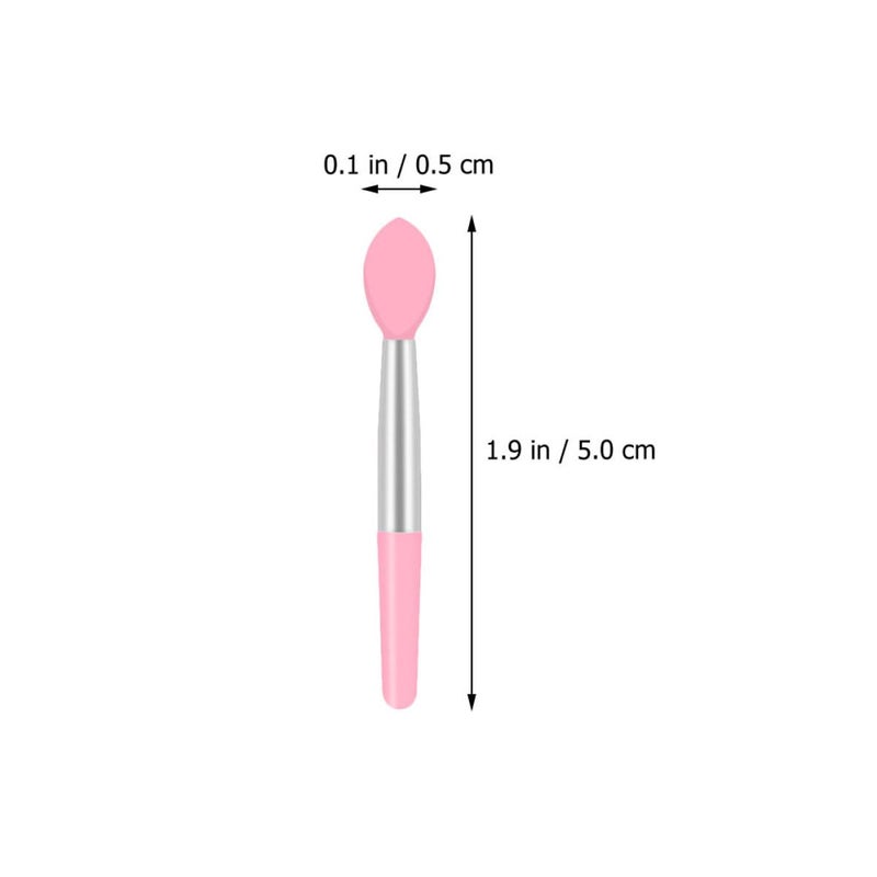 10pcs Portable Mini Silicone Lipstick Brush Set Soft Disposable Lip Gloss Applicators Travel Makeup Tool for Precision Lip Application - Image 2