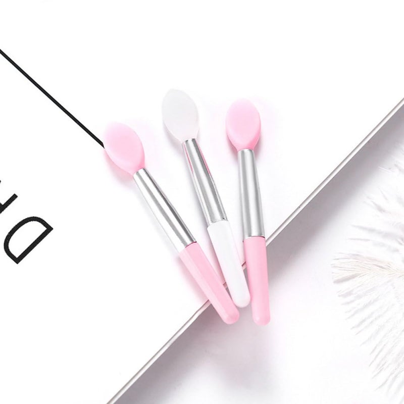 10pcs Portable Mini Silicone Lipstick Brush Set Soft Disposable Lip Gloss Applicators Travel Makeup Tool for Precision Lip Application - Image 4