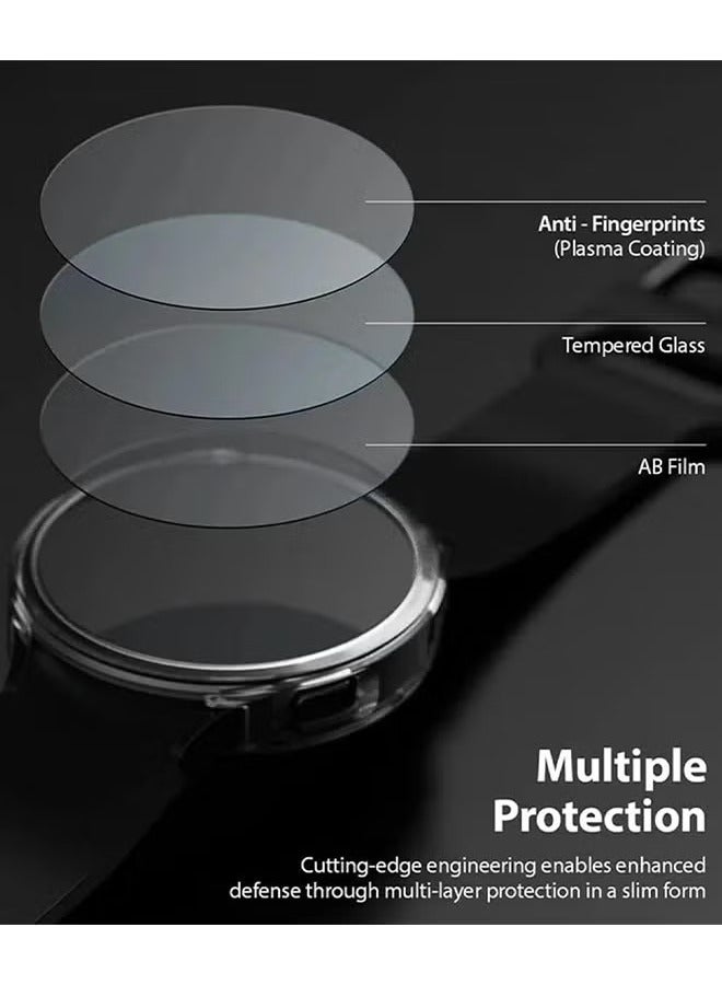 2 Pack  GT5 Pro 42MM Screen Protector, Tempered Glass with Alignment Stickers, Scratch-Resistant, HD, Ultra-Thin, Easy to Install, Full Coverage Protection for 42mm Watch  - Image 1