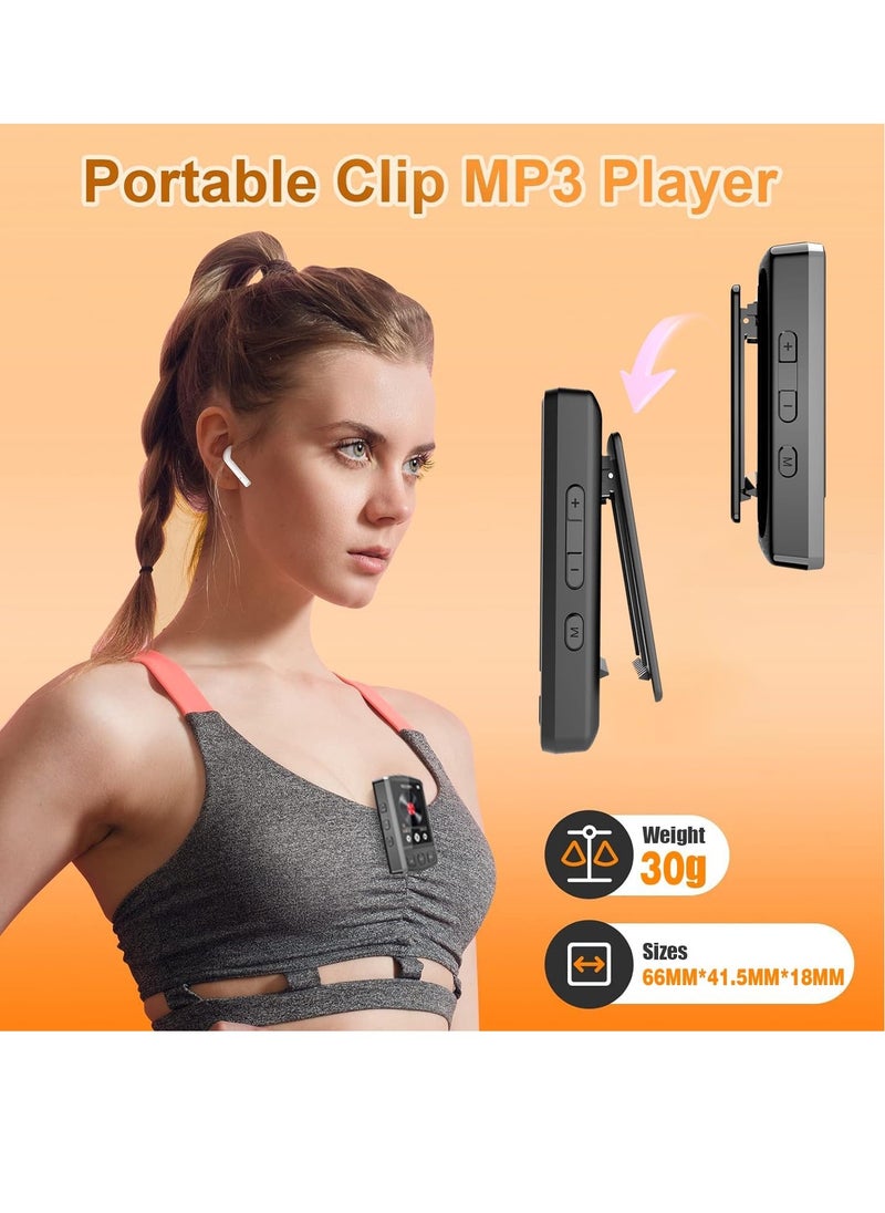 General 32GB Mp3 Player with Clip, Portable Mp3 Mp4 Music Player with Bluetooth 5.0, 1.8-Inch HD Full Touch Screen, Voice Recorder, High Fidelity Lossless Sound Music Player with HD Speaker  - Image 4