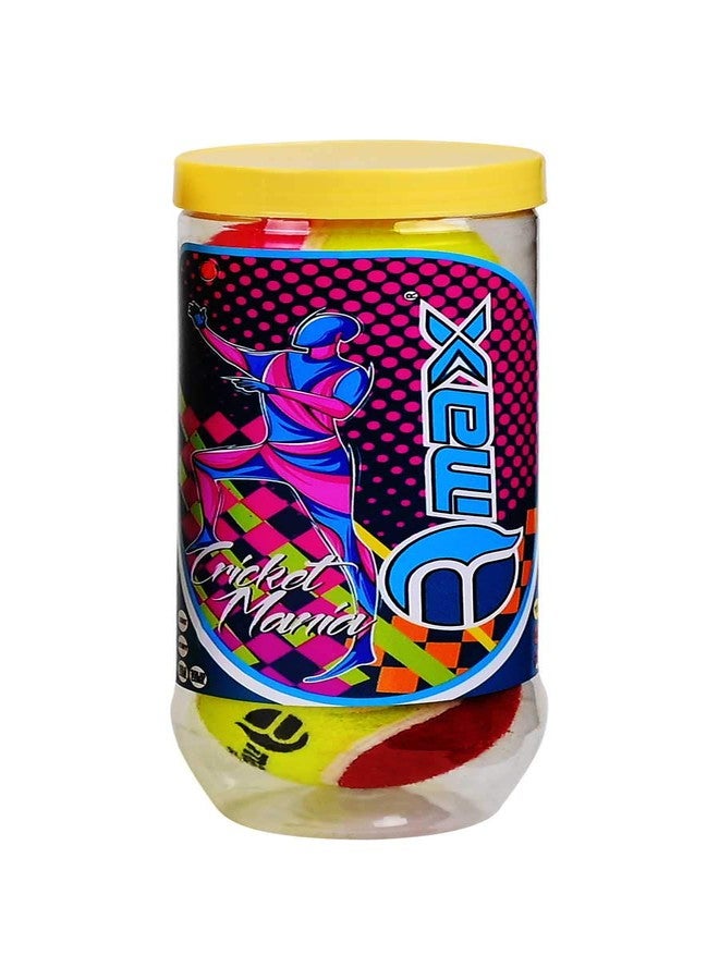 RMAX Genex Light Cricket Tennis Ball (Pack of 3) (Multi) - Image 3