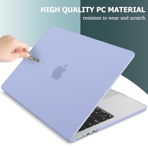 May Chen Case for MacBook Air 13/13.6-inch (M5/M4/M3/M2, 2022-2026 Models A3449 A3240 A3113 A2681), Lightweight | Closes Seamlessly | Ideal for Work Hard Shell Case, Airy Blue A+ - Image 4