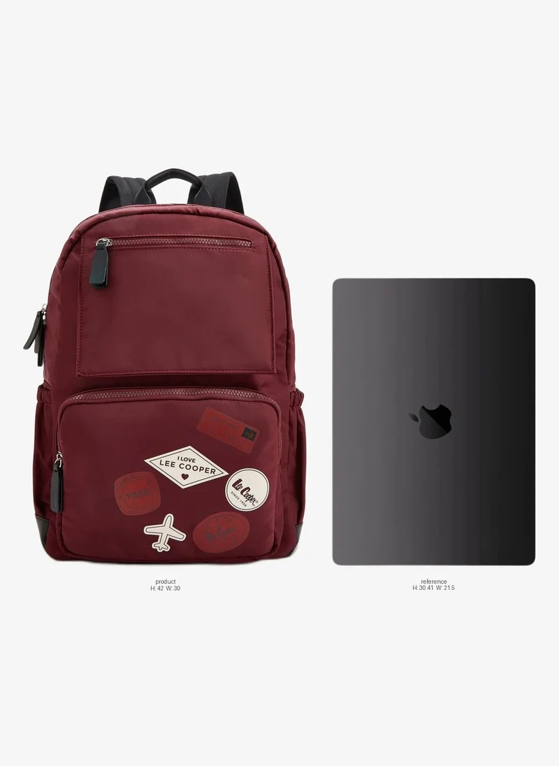 Lee Cooper Logo Print Backpack With Padded Straps