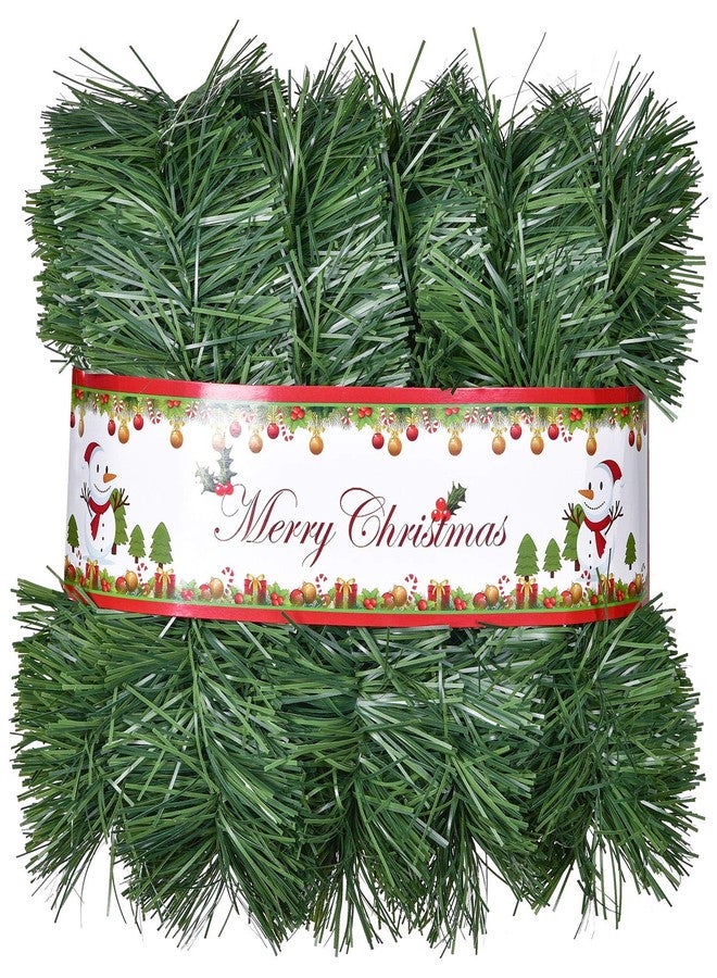 DearHouse 16.4 Foot Christmas Garland Decorations with 50 LED Light, Green Holiday Decor for Outdoor or Indoor Home Garden Artificial Greenery, or Holiday Party Decorations - Image 2