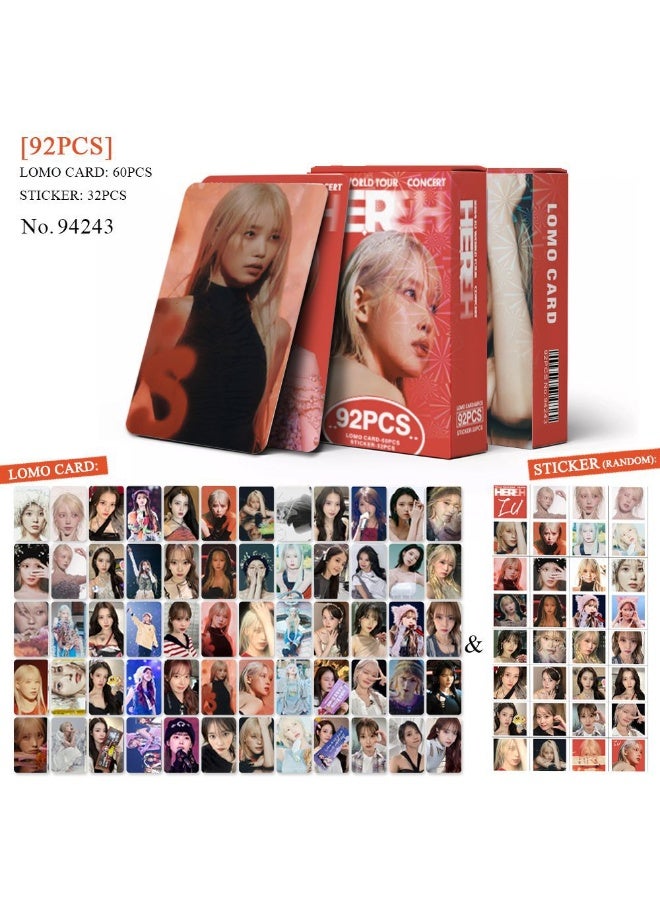NIBEMINENT 92 Pcs Kpop KPOP IU HEREH Lomo Cards Card For Fans Collection Gifts - Image 3