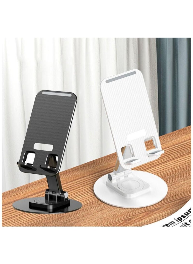 Generic - Generic Cell Phone Stand, 360° rotatable Angle Height Adjustable Cell Phone Stand for Desk,  Cell Phone Holder, Cradle, Dock, Tablet Stand, Case Friendly Compatible with All Mobile Phone/iPad - Image 1