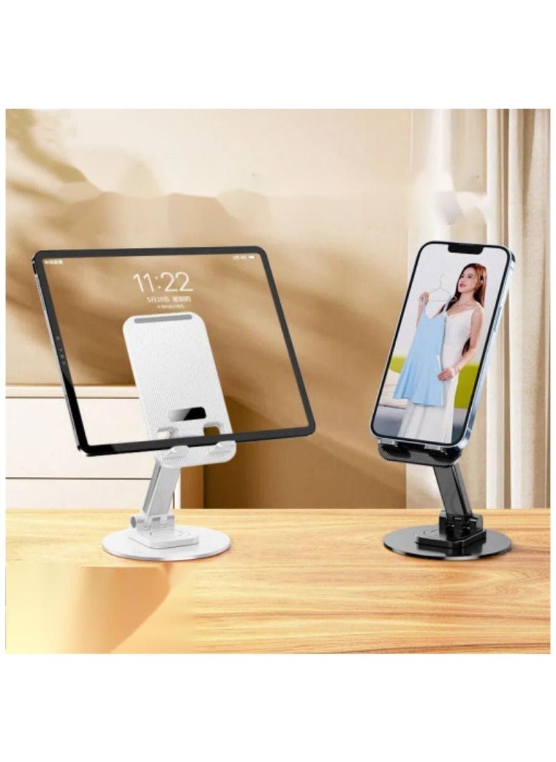 Generic - Generic Cell Phone Stand, 360° rotatable Angle Height Adjustable Cell Phone Stand for Desk,  Cell Phone Holder, Cradle, Dock, Tablet Stand, Case Friendly Compatible with All Mobile Phone/iPad - Image 1