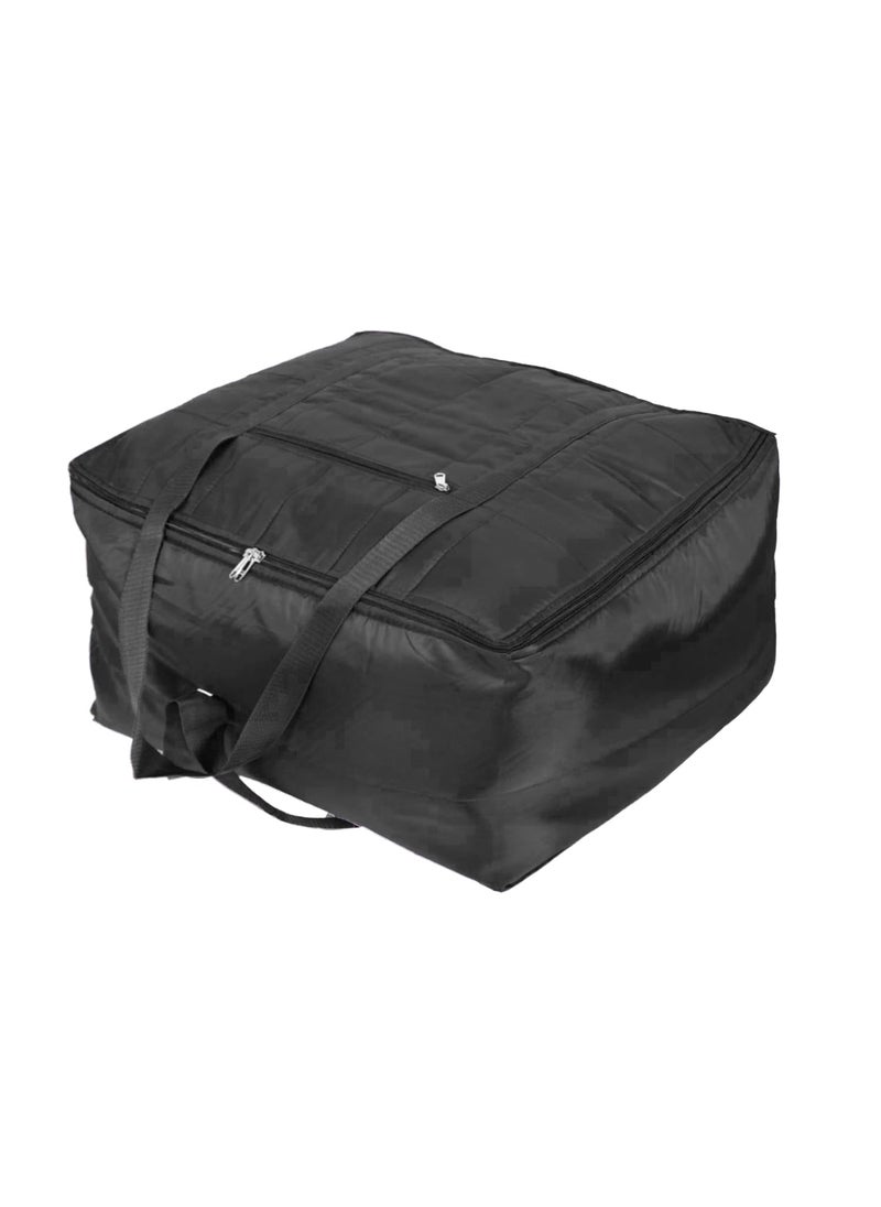 AI ANKIT INTERNATIONAL ANKIT INTERNATIONAL MultiPurpose Storage Bag Light WeightedMoisture Proof Parachute Jumbo Storage Bag for Clothes Bedding StorageBLACK 73x54x30 Cm  - Image 2