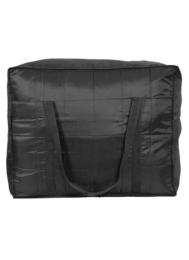 AI ANKIT INTERNATIONAL ANKIT INTERNATIONAL MultiPurpose Storage Bag Light WeightedMoisture Proof Parachute Jumbo Storage Bag for Clothes Bedding StorageBLACK 73x54x30 Cm  - Image 3