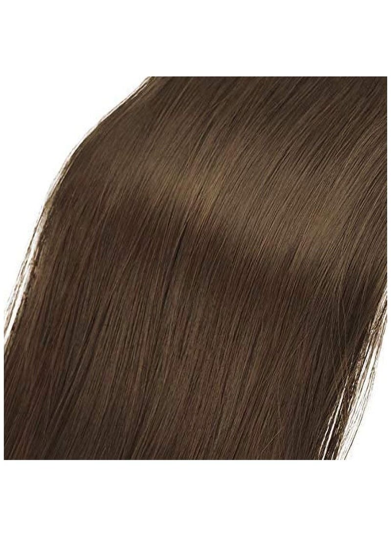 Estelle Ponytail Extension Long Straight Wrap Around Clip in Synthetic Fiber Hair for Women Golden Brown  - Image 3