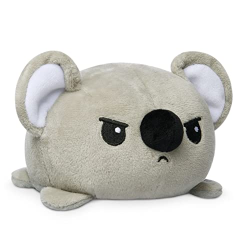 TeeTurtle Reversible Koala Plushie 4Inch Gray TwoSided Flip Plush Toy with Embroidered Details Cute Mini Collectible Plush for Kids Teens and Adults - Image 1