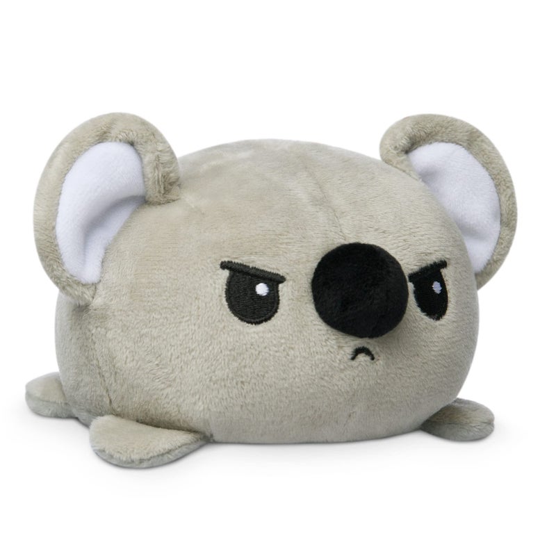 TeeTurtle Reversible Koala Plushie 4Inch Gray TwoSided Flip Plush Toy with Embroidered Details Cute Mini Collectible Plush for Kids Teens and Adults - Image 2
