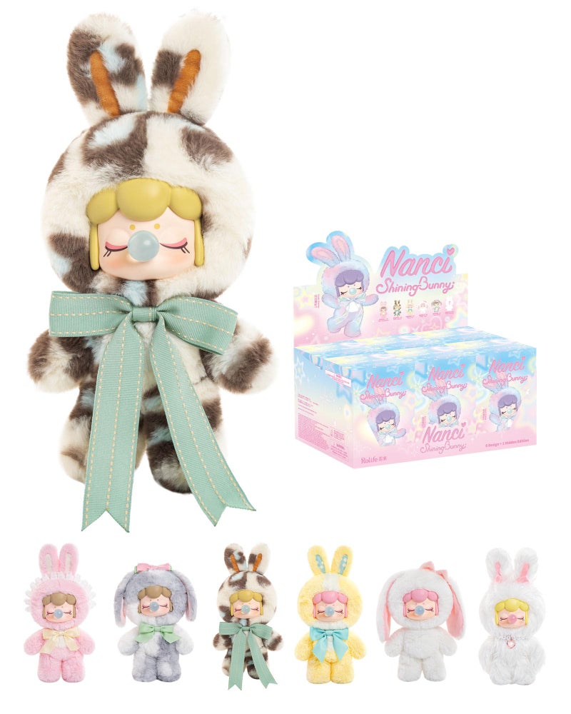 Rolife Nanci Bunny Stuffed Animal Plush Doll811 Inches Cute Anime Blind Box FiguresMystery Box Popular Soft Collectible Toy for Toddlers Baby Girls WomenCreative Christmas Birthday Gifts - Image 2