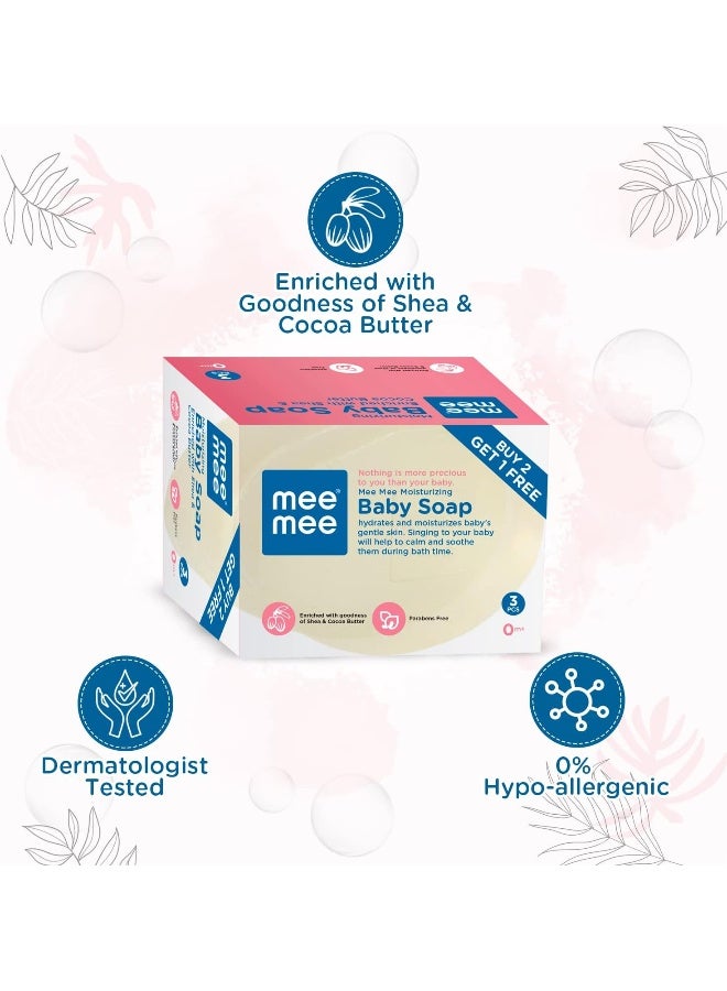 mee mee Moisturizing Baby Soap With Shea And Cocoa Butter 75 Gram - Image 4