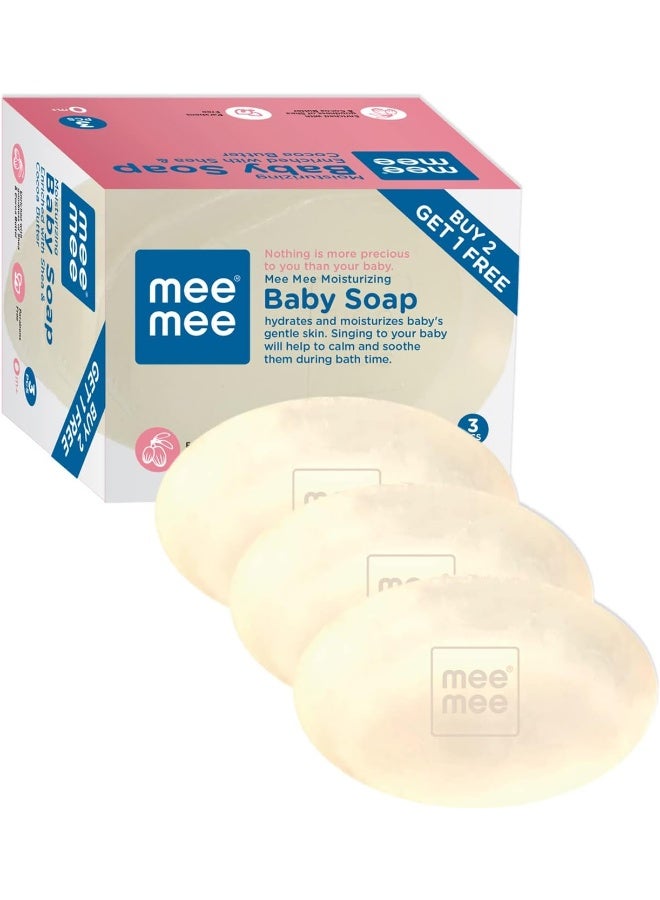 mee mee Moisturizing Baby Soap With Shea And Cocoa Butter 75 Gram - Image 1