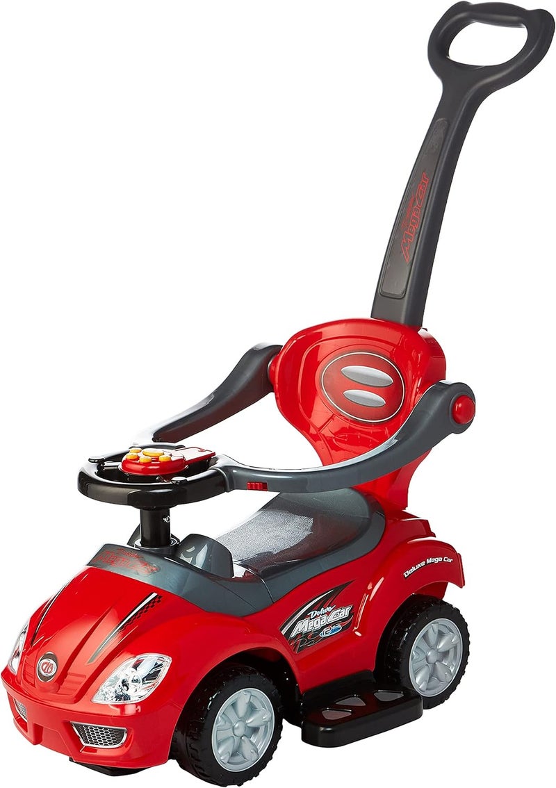 DORSA Deluxe Mega Car 3 In 1 Activity Ride-On For Unisex (Red) - Image 1