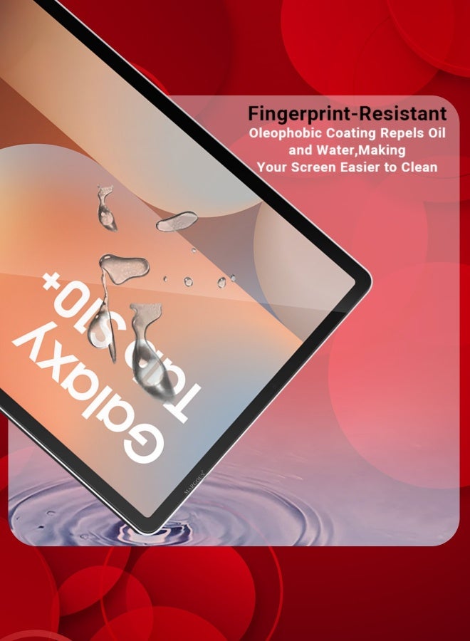 DUSALA 3Packs Samsung Galaxy Tab S10 Plus Premium Screen Protector Full Coverage, Scratch-Resistant Anti Bubble - Clear - Image 2