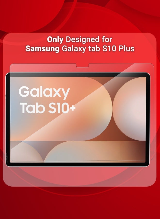 DUSALA 3Packs Samsung Galaxy Tab S10 Plus Premium Screen Protector Full Coverage, Scratch-Resistant Anti Bubble - Clear - Image 3