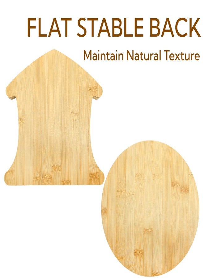 Nagpew 2 Pieces Dog Charcuterie Board, Cute Shaped Bamboo Serving Tray, Divided Dog Patrol Birthday Party Plate Candy Bowl for Housewarming, Party, New Year - Image 3