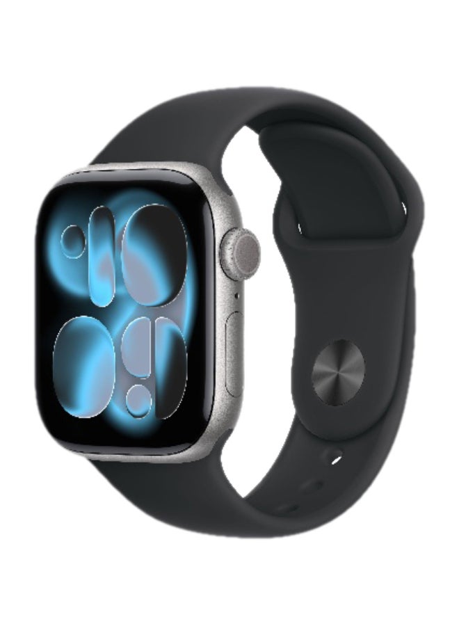 Apple Watch Series 11 GPS 42mm (International Version) Space Grey Aluminium Case With Black Sport Band - M/L