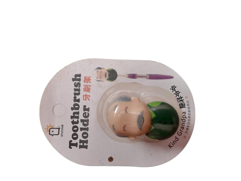 GeekGoodies GeekGoodies Old Man Toothbrush Holder - Automatic Lock/Unlock - Set of 2 - Image 2