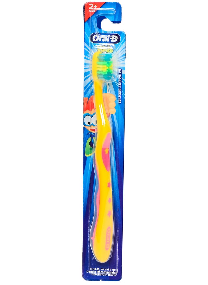 Oral-B - Oral-B Kids Manual Toothbrush, Extra Soft, MultiColor, 1 Piece - Image 1