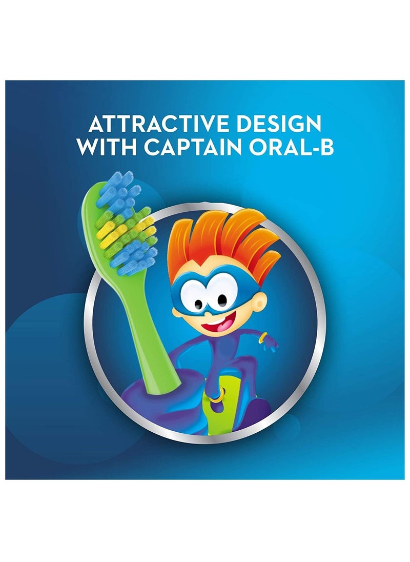 Oral-B - Oral-B Kids Manual Toothbrush, Extra Soft, MultiColor, 1 Piece - Image 1