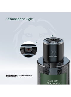 GREEN LION Car & Home Fragrance Starry Sky Projection 160ml / Car cup holder / Interior space Application / Ocean Fragrance / 160mAh Polymer Lithium Battery Capacity / 0-40 C° Working Temperature / 3-4 Days Working / POK + Glass Bottle Material / 2W Rated Power / Type-C Plug in Use / Plant Extract / Clean the Air / Humidify Softly / Atmosphere Lights - Clear  - Image 4