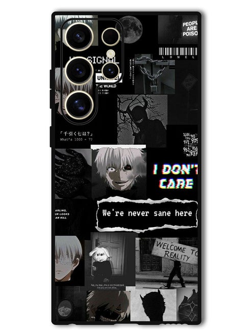 Protective Case Anti Scratch Shock Proof Bumper Cover For Samsung Galaxy S24 Ultra We're Never Sane Here