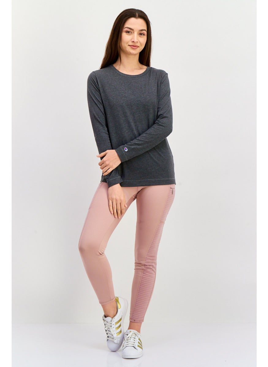 Champion Women Sportswear Fit Long Sleeve Training Tops, Charcoal  - Image 4