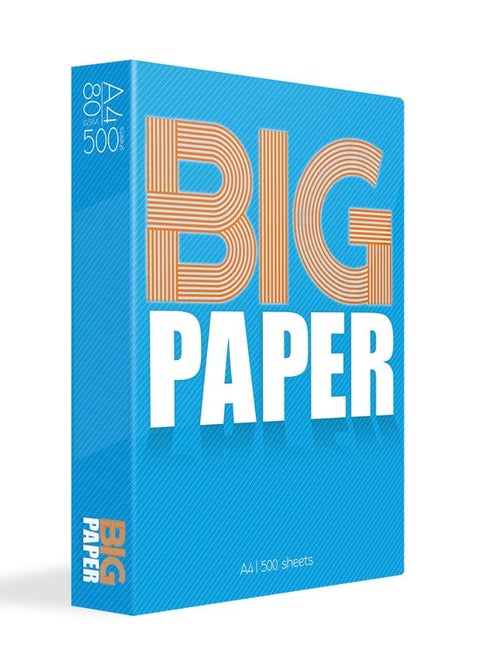 Printer Copy Paper, Size A4, GSM 80, 500 Pages Ream - White