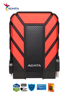 ADATA HD710 Pro DURABLE 1TB External HDD | Fast Data Anti-Shock Hard Drive | Compatible with PS5 XBOX | Shockproof Waterproof | Red  - Image 3