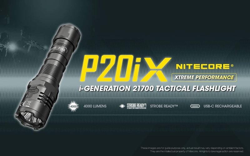 EdisonBright Nitecore P20iX 4000 Lumen USB Rechargeable Tactical Flashlight Charging Adapter - Image 2