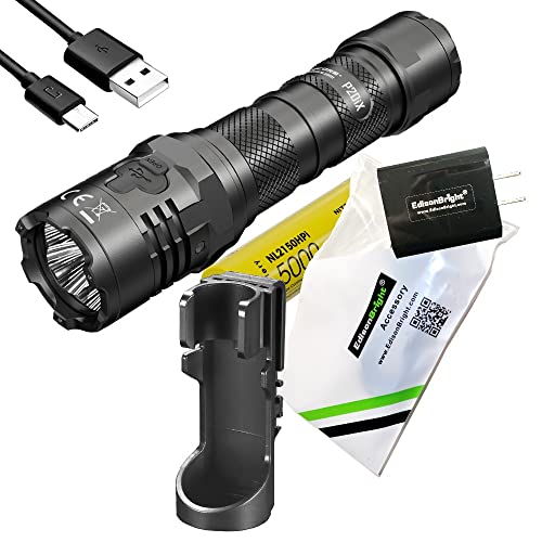 EdisonBright Nitecore P20iX 4000 Lumen USB Rechargeable Tactical Flashlight Charging Adapter - Image 1