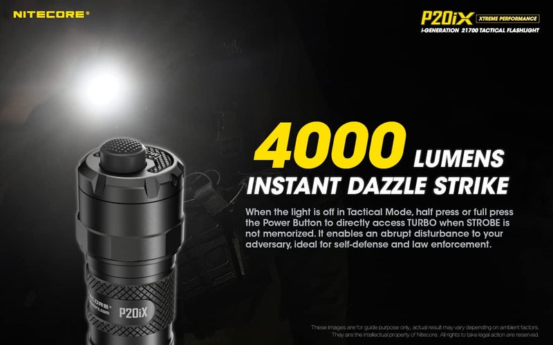 EdisonBright Nitecore P20iX 4000 Lumen USB Rechargeable Tactical Flashlight Charging Adapter - Image 4