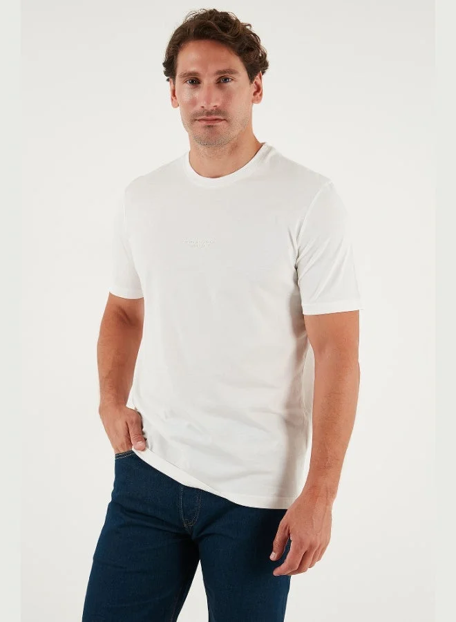 Buratti  Buratti Cotton Printed Regular Fit Crew Neck T Shirt Men's T SHIRT 59020205 for Men | Best Price UAE