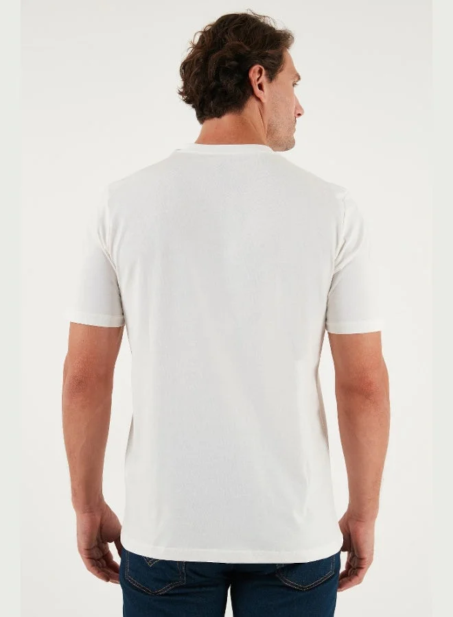 Buratti  Buratti Cotton Printed Regular Fit Crew Neck T Shirt Men's T SHIRT 59020205 for Men | Best Price UAE