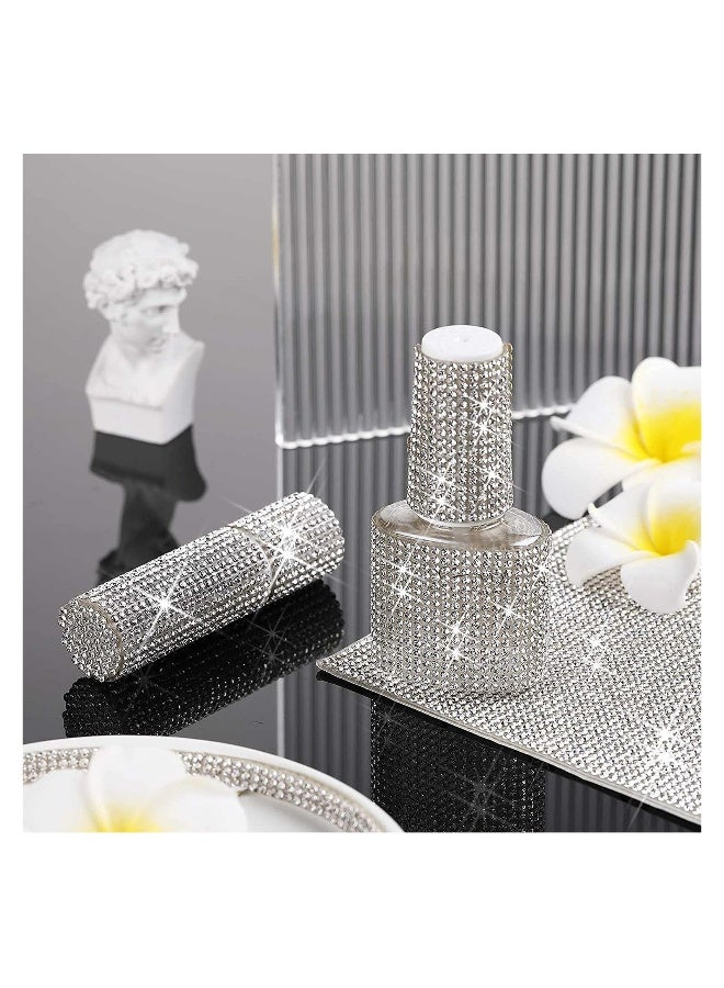 Rhinestone Sticker Sheet, Self-Adhesive Bling Crystal Stickers for Crafts, DIY Home Decor, Makeup Table, Phone, and Party Decoration (9.4" x 15.8") - Image 4