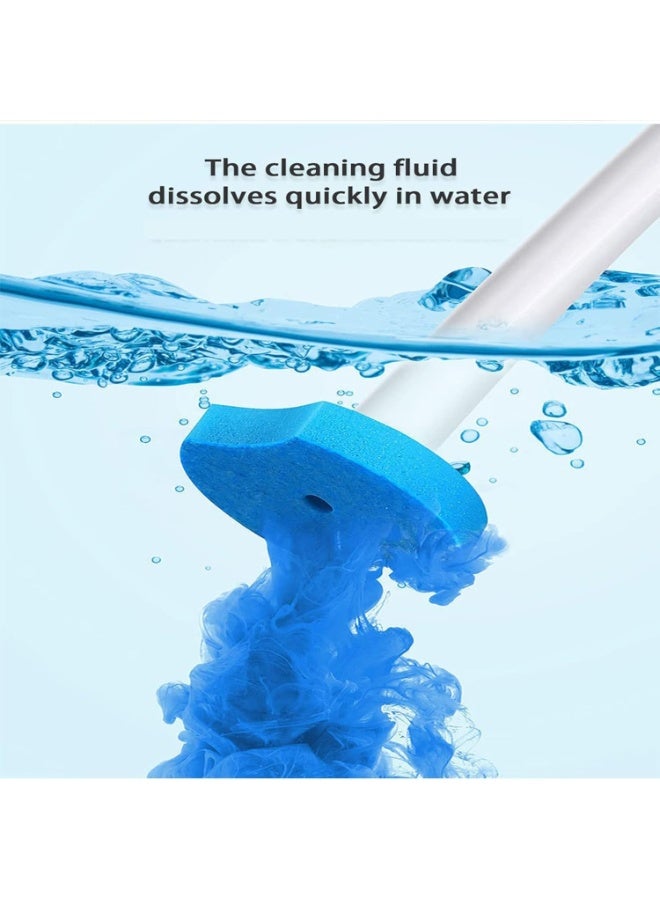 U-HOOME 48 Count Toilet Bowl Wand Refills, Disposable Toilet Bowl Brush Cleaning Sponges Heads with Cleaners for Household Toilet Scrubber Bathroom Cleaning Supplie - Image 5