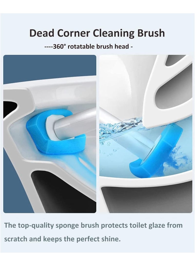 U-HOOME 48 Count Toilet Bowl Wand Refills, Disposable Toilet Bowl Brush Cleaning Sponges Heads with Cleaners for Household Toilet Scrubber Bathroom Cleaning Supplie - Image 4