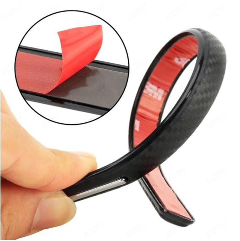 MIZZEO Anti-Collision Patch Bumper Guard Strip (Black & Chrome) Anti-Scratch Bumper Protector Trim Compatible with MG Hector - Image 5