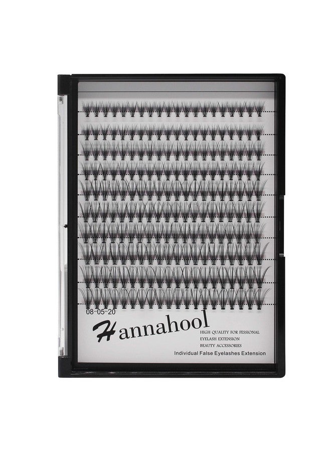 Hannahool 200Pcs 20Roots Individual False Lashes Mixed 8101214Mm/9111315Mm/10121416Mm/1618Mm/1820Mm 0.07 Thickness Natural Cluster Lashes Makeup Volume Eye Lashes Extensions (9111315Mm) - Image 2