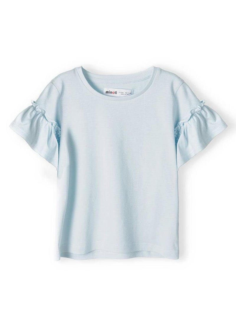 مينوتي تيشيرت بناتي بتفاصيل كشكش على الأكمام - Image 2